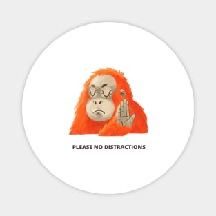 Please No Distractions Gift For Colleagues Gift For Developer QA Engineer Project Manager Magnet